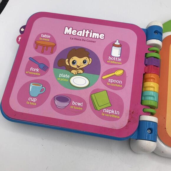 VTech Leapfrog Learning Friends 100 Words Electronic English Spanish Toy Book - Picture 8 of 15